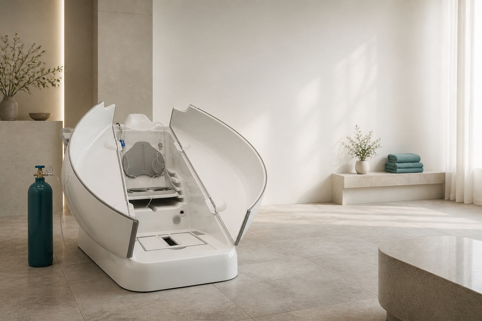 Concept view of an open white HOCATT-style chamber