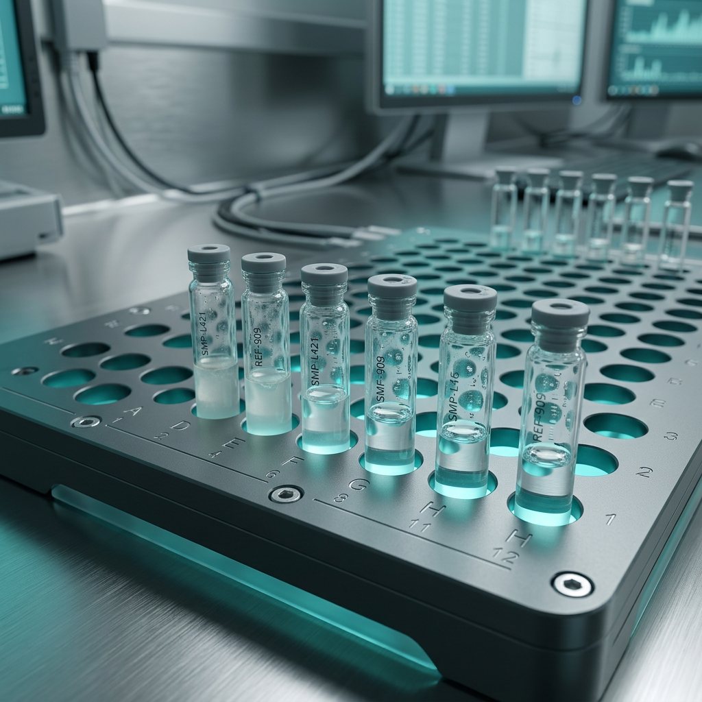 Clinical lab tray prepared for peptide readiness bloodwork