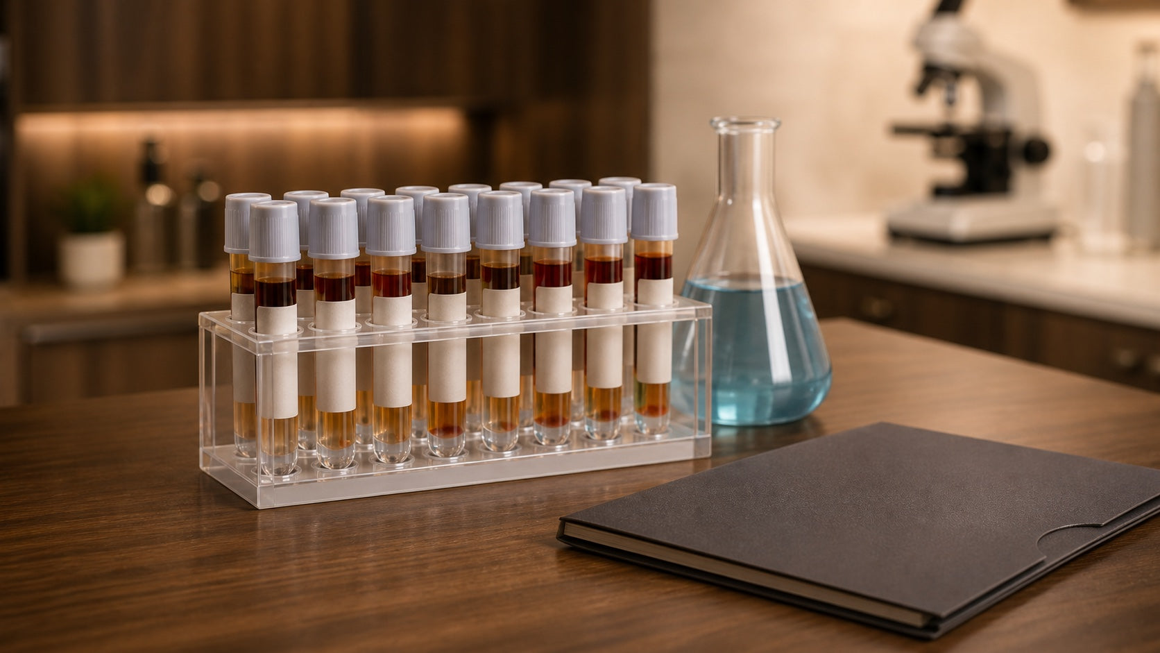 Biomarker samples prepared for a hormone optimisation assessment